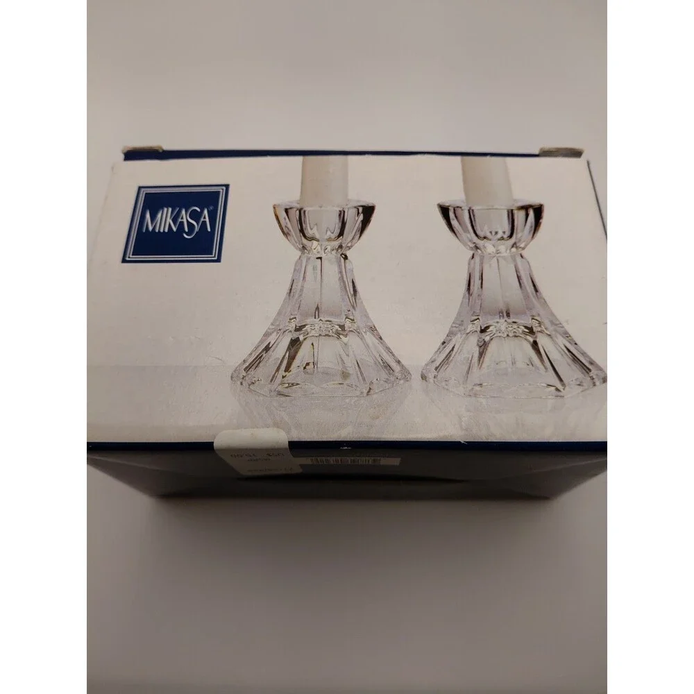 2 Box Mikasa Metro Flair Lead Crystal 3.5